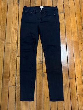 J. Crew toothpick black denim - like new!